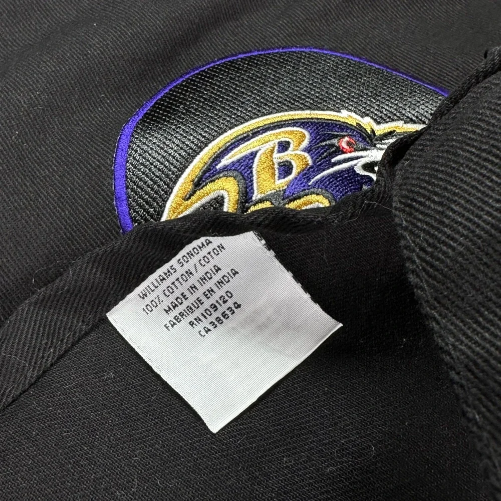 Williams Sonoma Grill Man‎ Baltimore Ravens NFL Apron Black Cotton